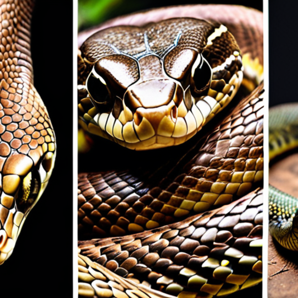Here are three image prompts based on the provided text, focusing on the fascinating sensory capabilities of snakes and their bio-inspired technological applications: